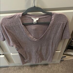 Purple V-Neck T-Shirt